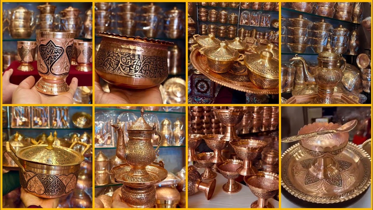 Kashmiri Copper Utensil Designs 2026 🍁 || Copper Collection 😍|| Copper Bowl Set 💫 || Copper Cup set