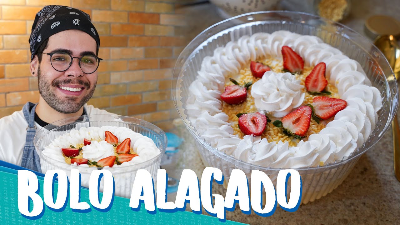FIZ A MINHA VERSÃO DO FAMOSO BOLO ALAGADO QUE ESTÁ VIRALIZANDO NA INTERNET