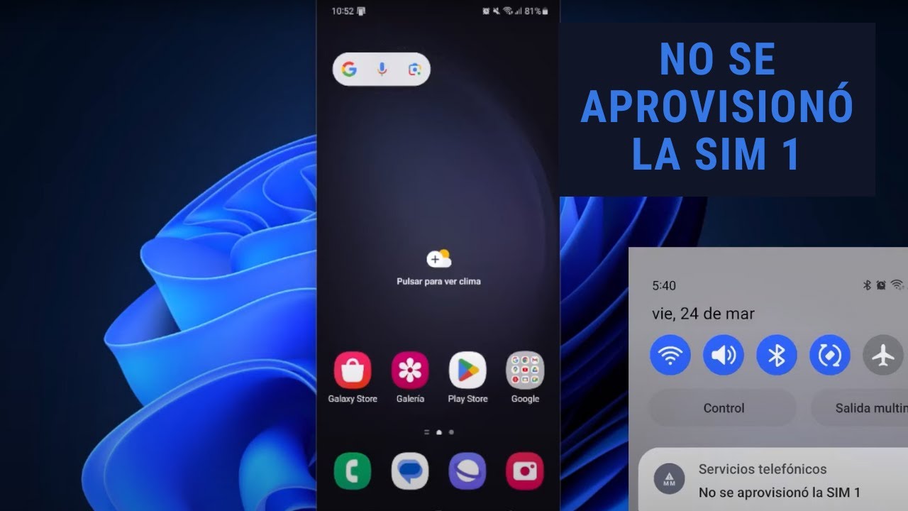 No se aprovisionó la SIM 1  Samsung