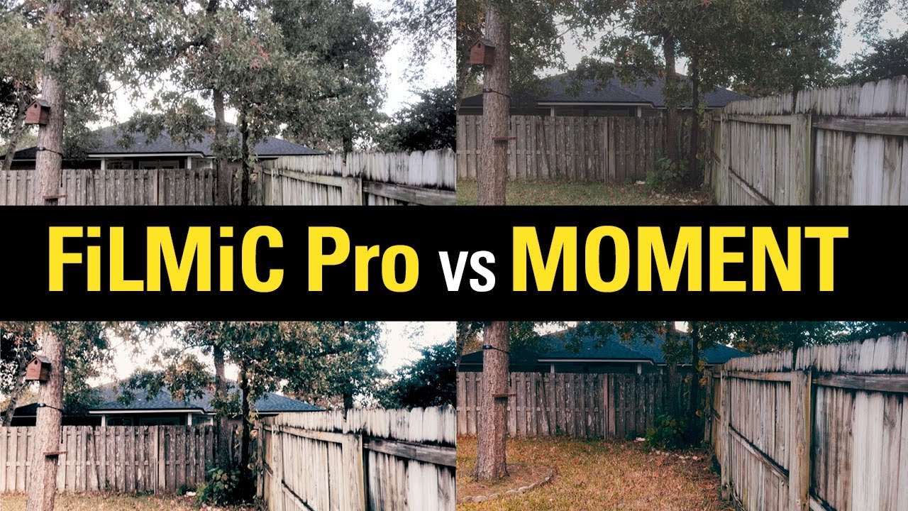 NEW v3.5 MOMENT vs FILMIC PRO - LOG Comparison Recording