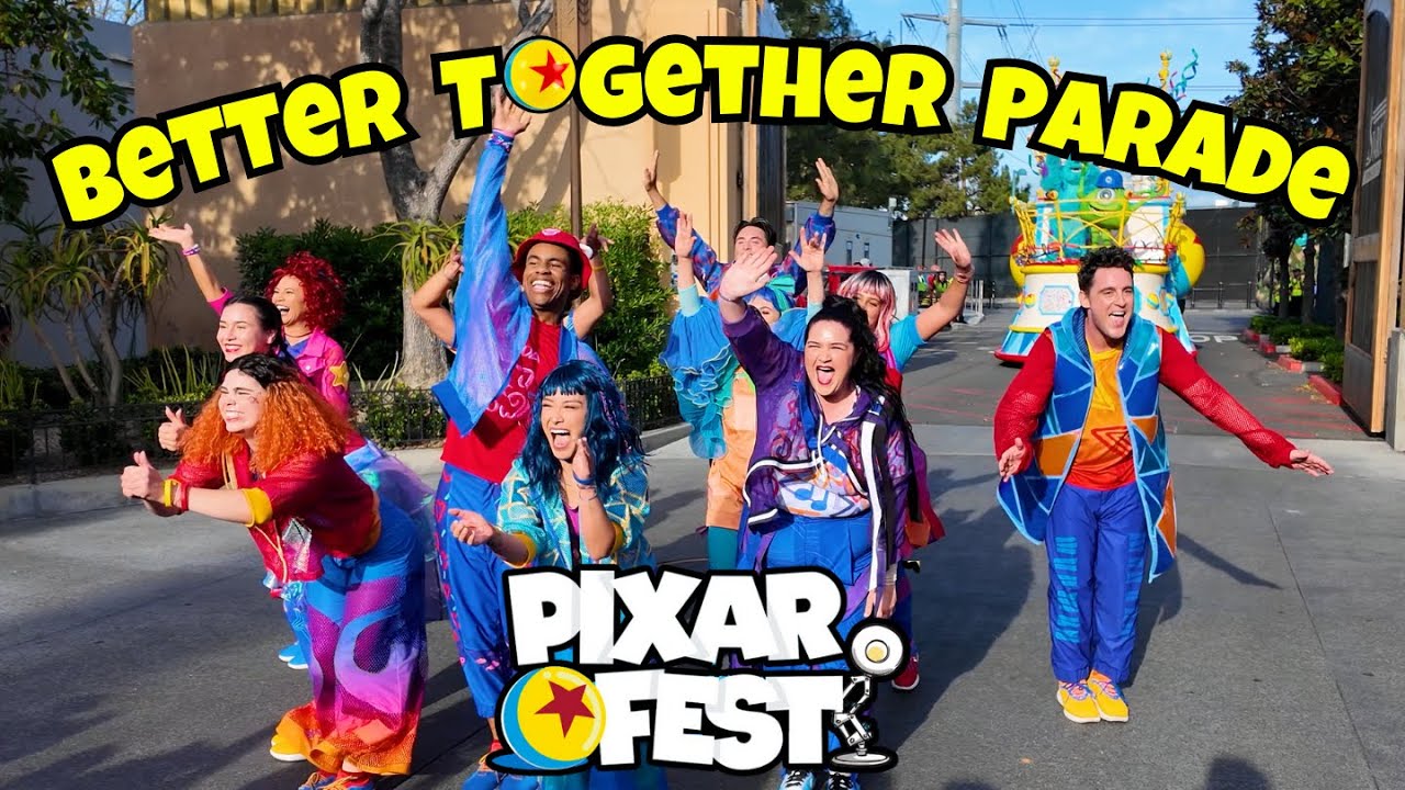 Better Together Parade 2024 Bonus Finale Dance  Disneyland California Adventure