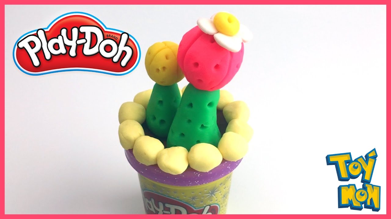 DIY How to makes Cactus pot with Play Doh 3 / Flower pot _ TOYMON