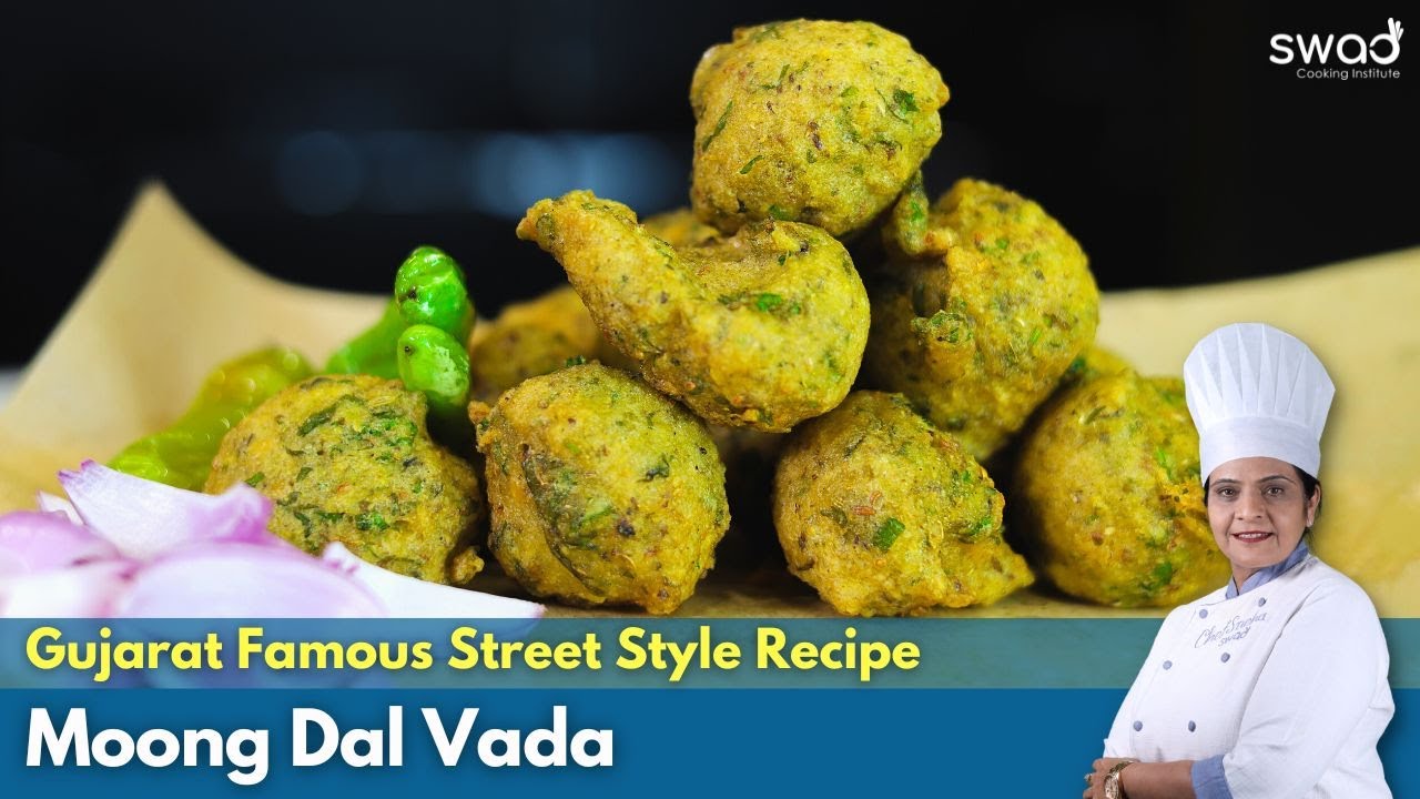 Gujarat Famous Street Style Moong Dal Vada | Easy Snack Recipes | Crispy Perfect Bhajiya/ Pakora