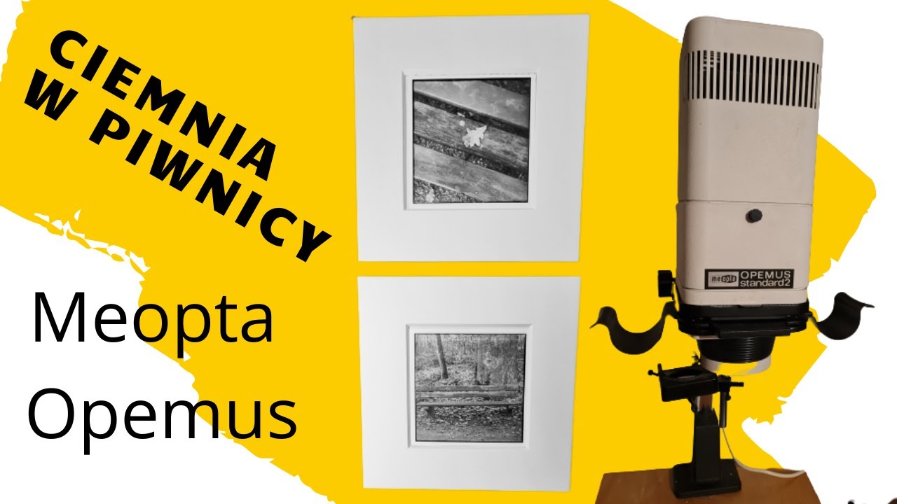 Powiększalnik Meopta Opemus Standard 2 - odbitki robione w piwnicznej ciemni fotograficznej.