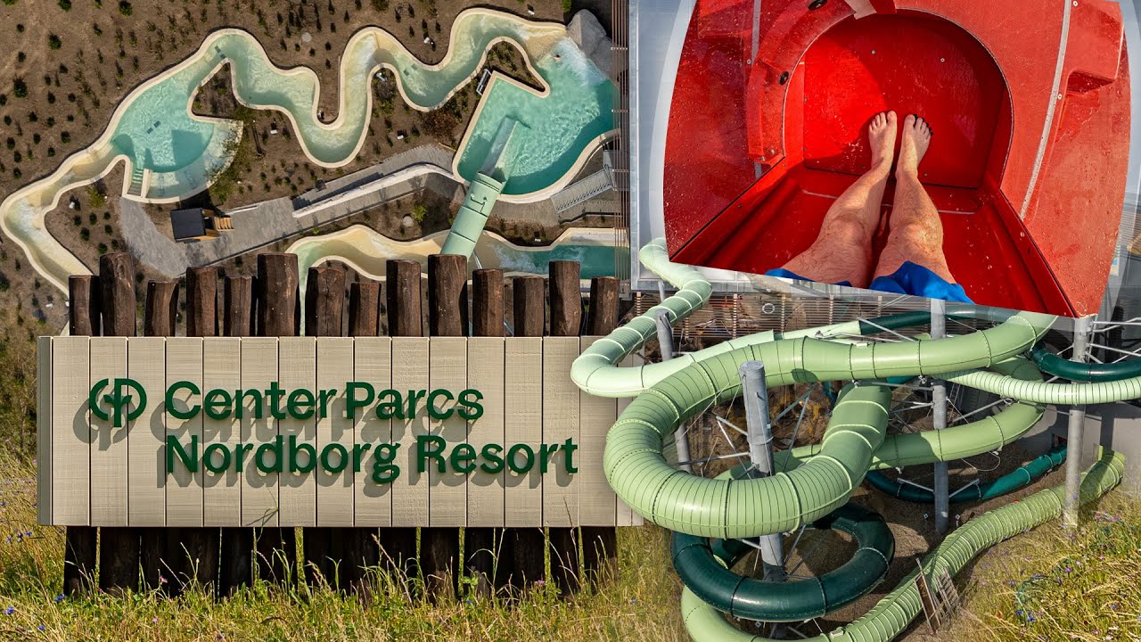 NEW Center Parcs Nordborg Resort | All Water Slides 2025