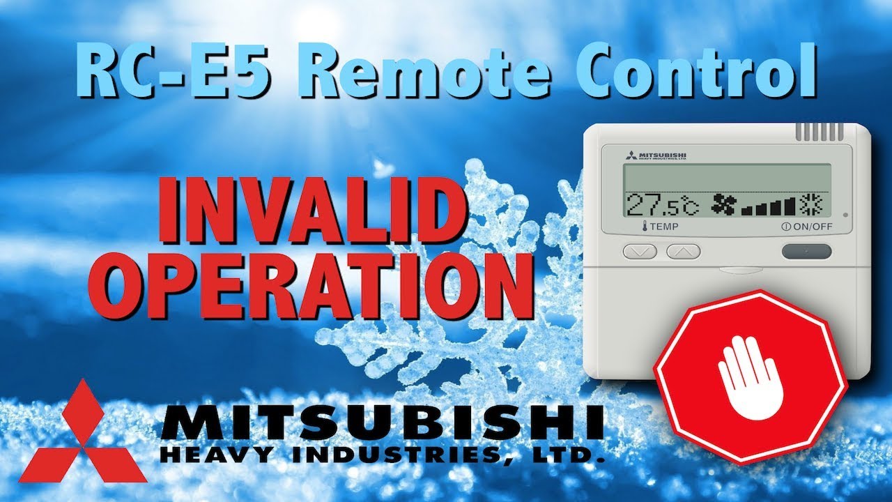 HVAC Tips #1: Mitsubishi HI RC-E5 Remote Control Lockout