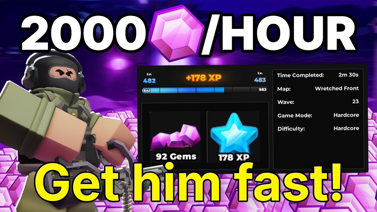 *NEW* FASTEST & CHEAPEST Gem Grind SOLO in TDS