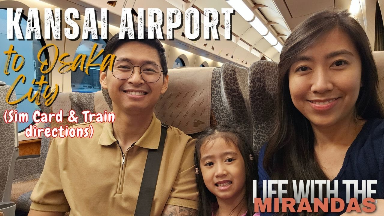Kansai Airport to Osaka City by train 🇯🇵 (Namba, Dotonbori, etc.) | Life with the Mirandas
