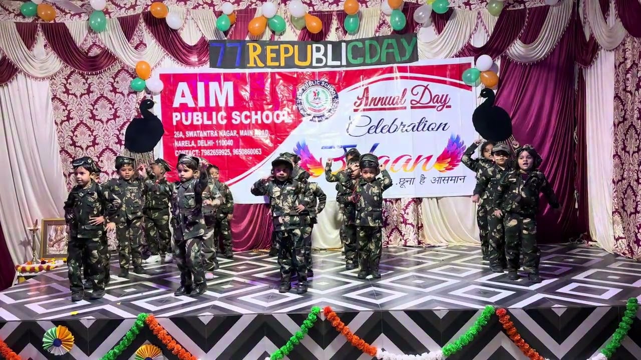 School Dance Performance 2026 | AIM Public School Narela Delhi”
