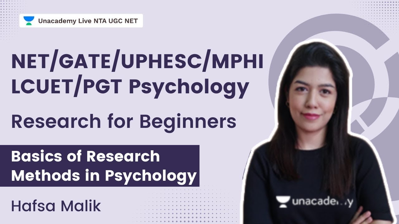 Basics of Research Methods in Psychology | NET/GATE/UPHESC/MPHIL/CUET/PGT Psychology | Hafsa Malik