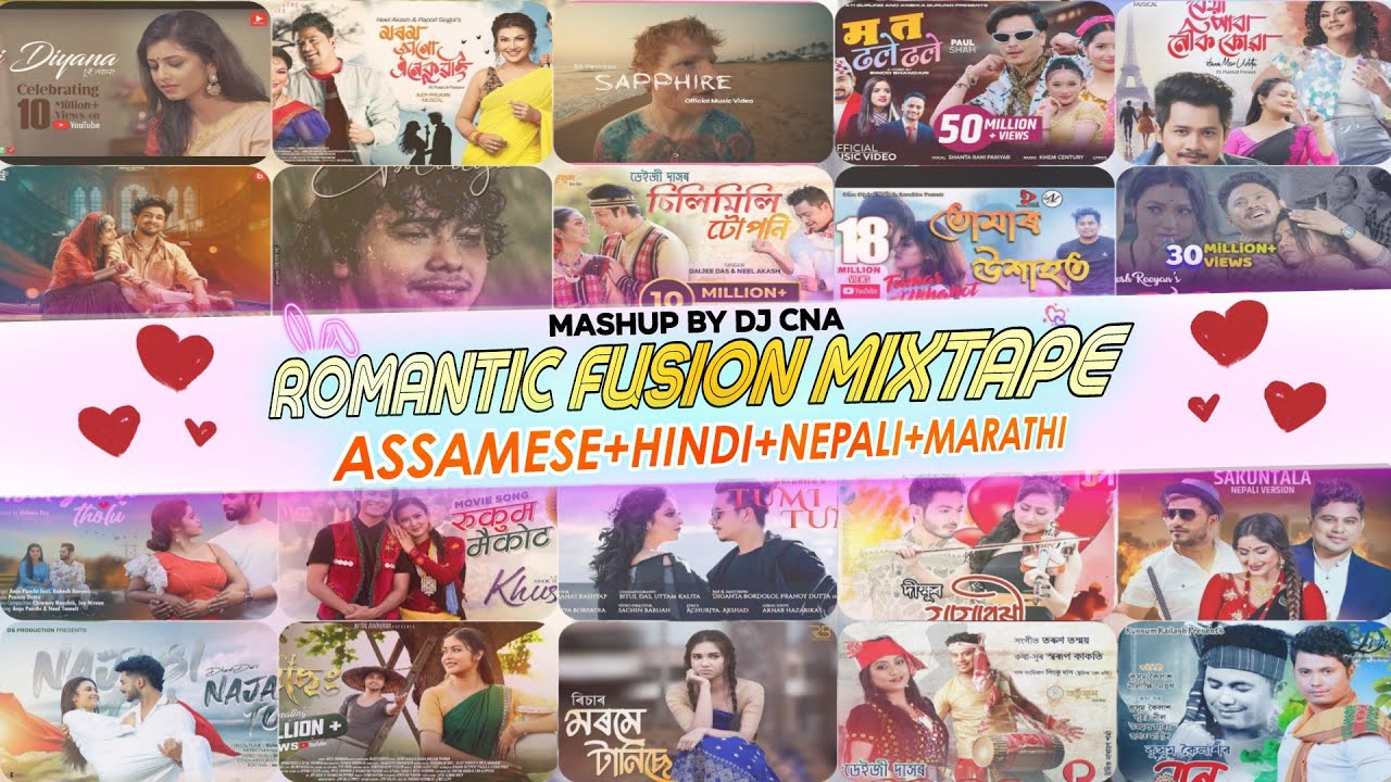 Assamese Romantic Mashup 2025 (Vol 7) - DJ CNA । Best of Romantic Song 2025 । Assamese Mashup 2025