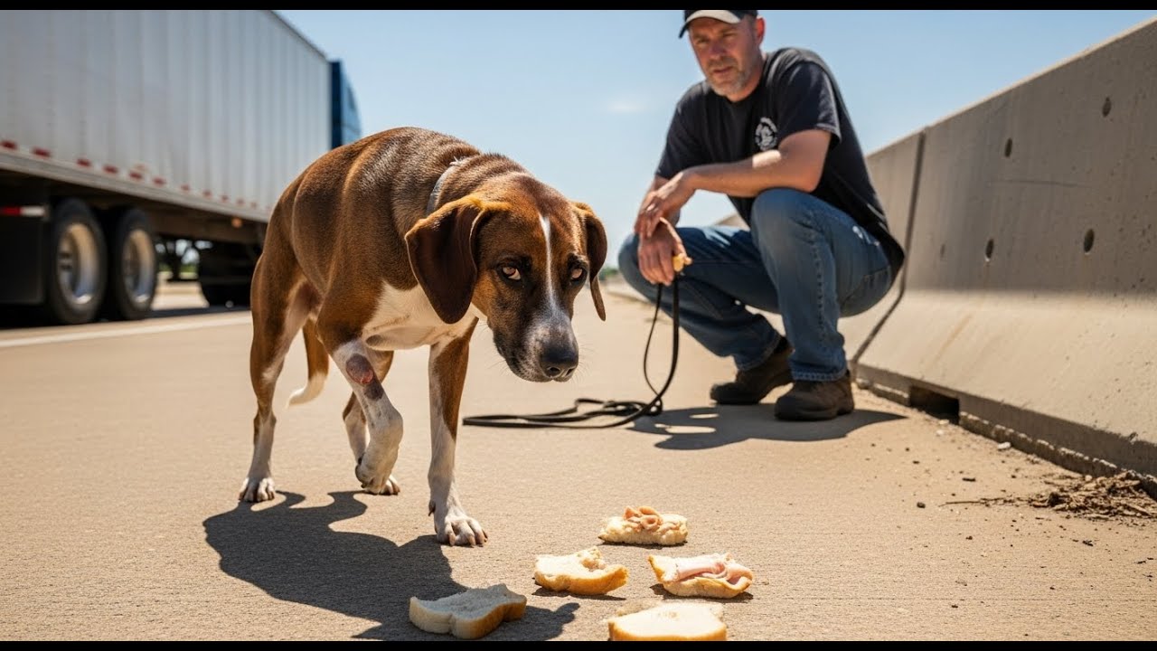 He Pulled Over on the Highway and Saved a Limping Dog Nobody Else Stopped For
