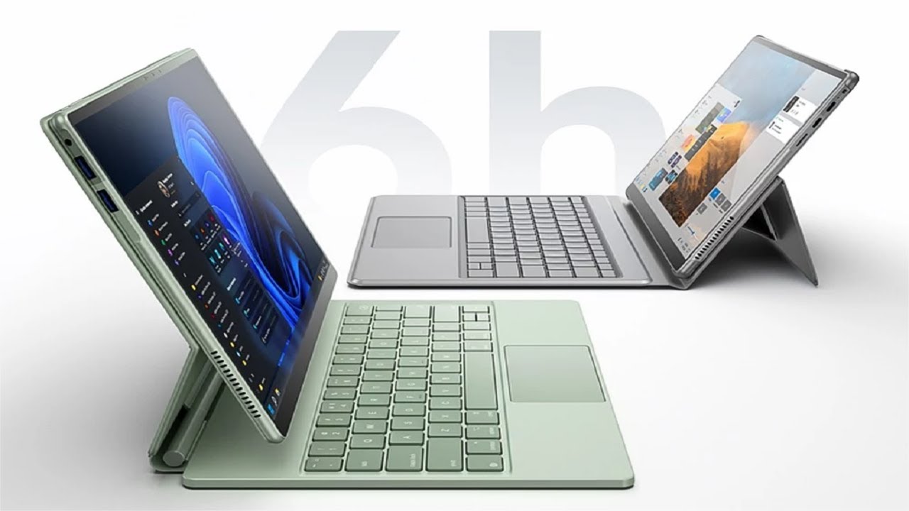 DERE T30 Pro Tablet Laptops Unboxing - Ports to meet your daily needs