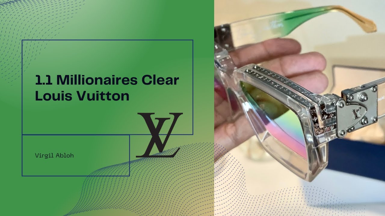 Louis Vuitton Sunglasses 1.1 Millionaires Clear unboxing & review