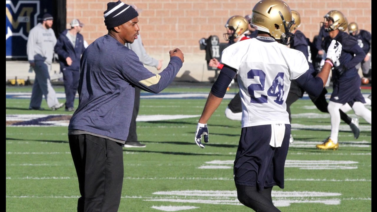 Montana State spring football 2017 - new secondary coach Mark Orphey