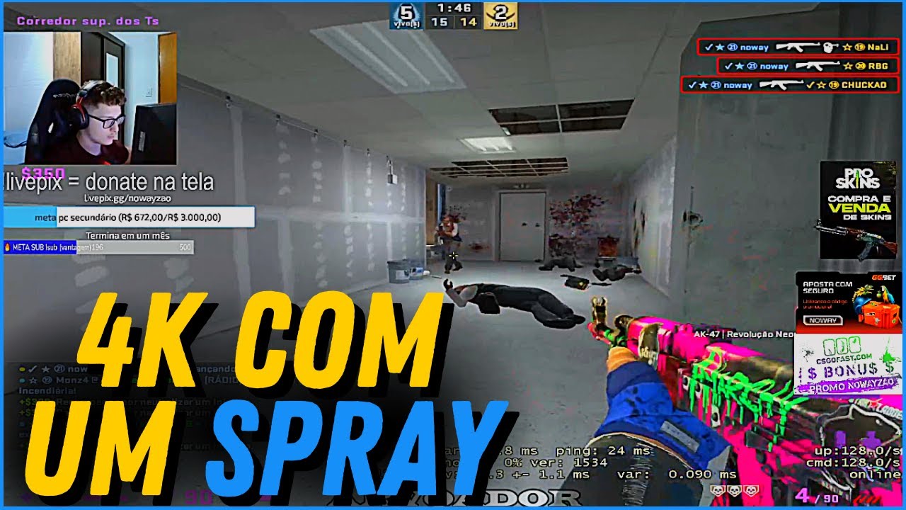 4K COM UM SPRAY