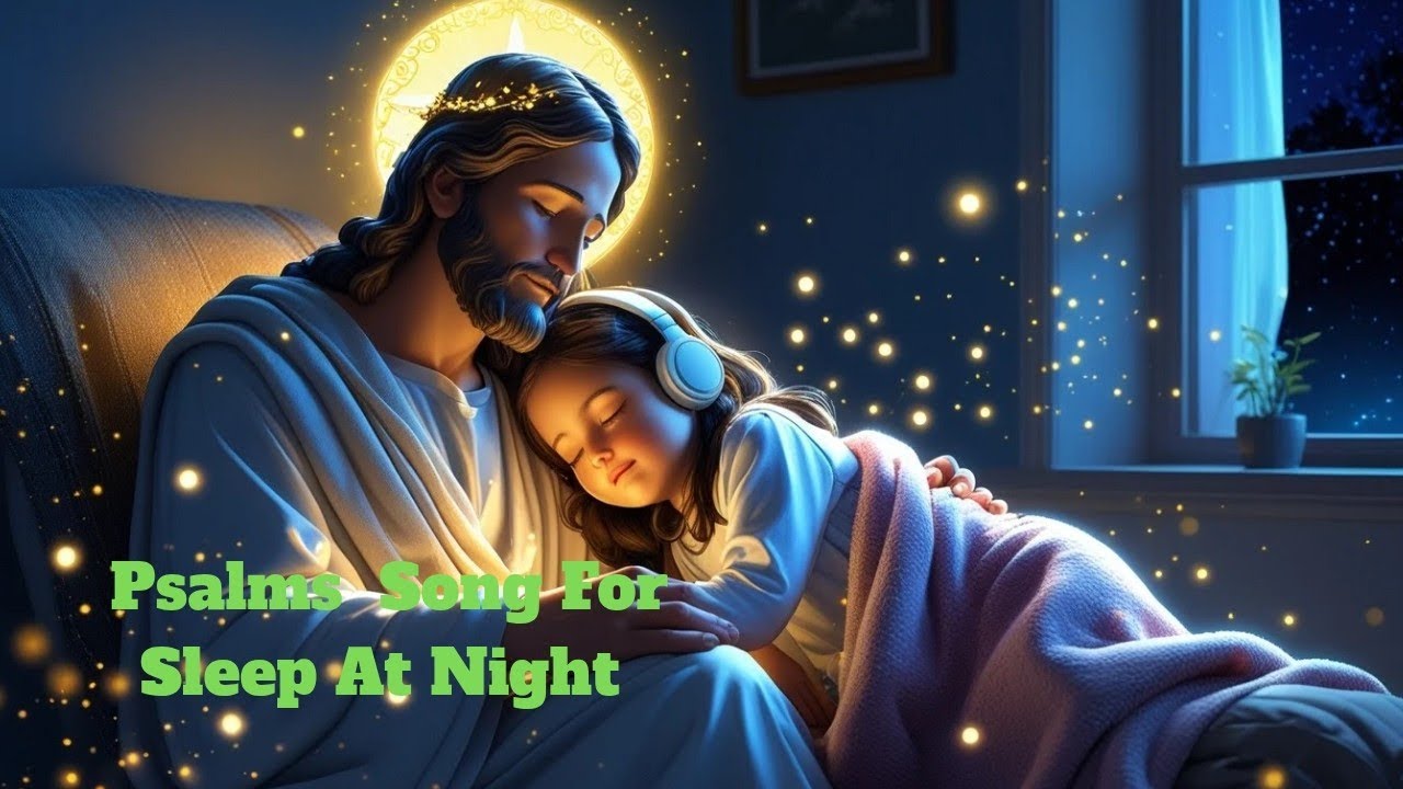 🌙 Under His Wings I Rest 🙏 | Peaceful Psalms Night Prayer Song for Sleep