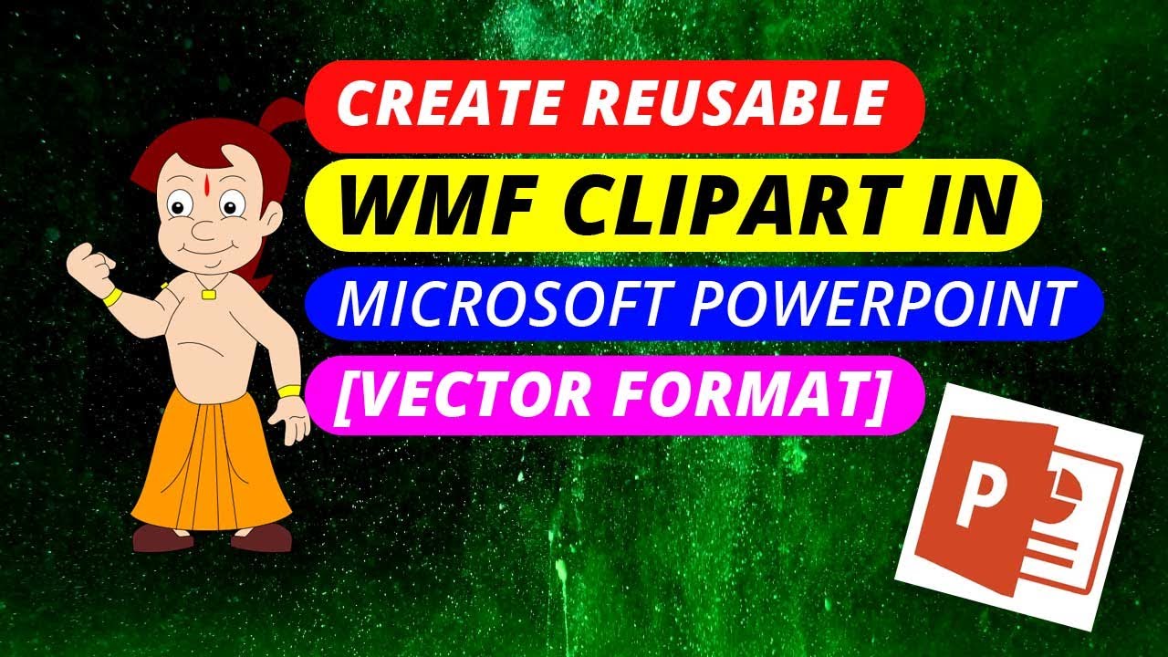How to create reusable WMF Clipart in Microsoft PowerPoint [Vector Format]