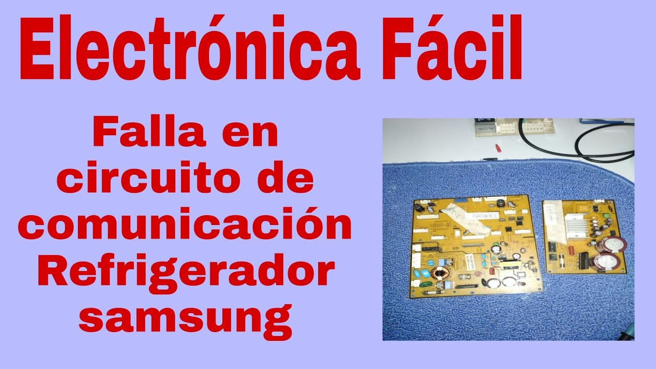 refrigerador samsung inverter no arranca compresor, daño en pistas de comunicacion..