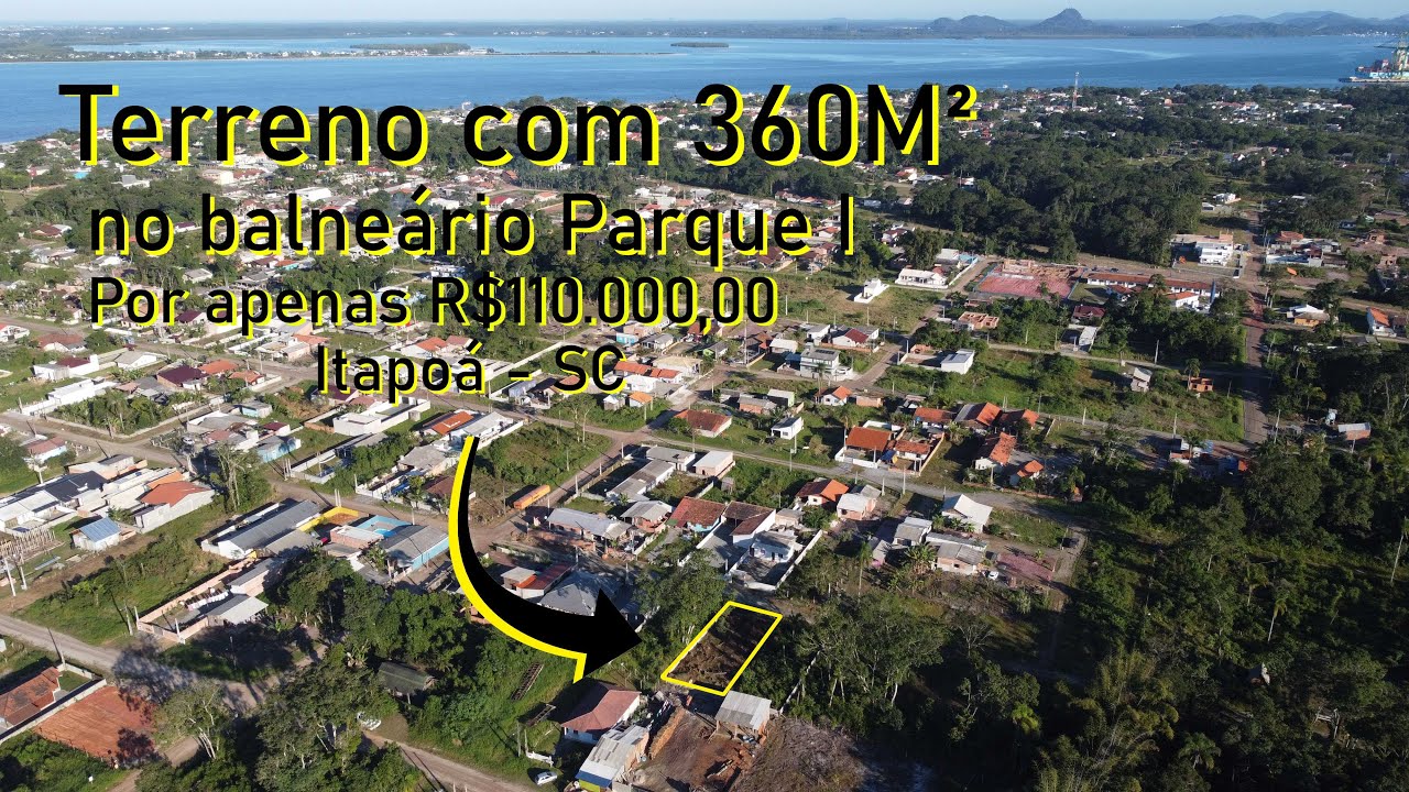 EXCELENTE TERRENO no balneário Parque I ITAPOÁ - SC