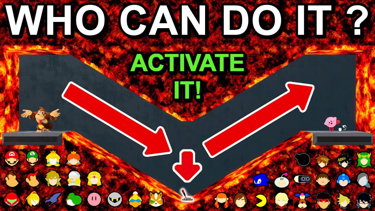 Who Can Activate The Switch And Pass The Lava Tunnel ? - Super Smash Bros. Ultimate