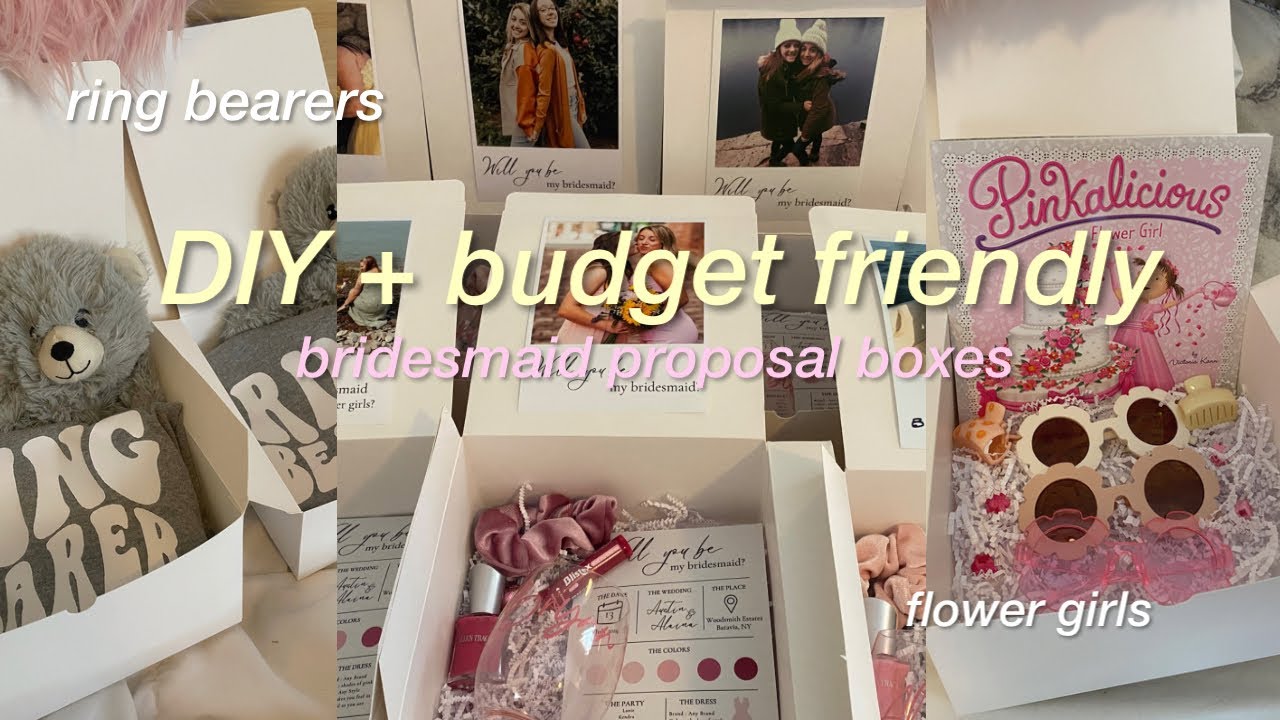 DIY BRIDESMAID PROPOSAL BOXES | making them & everyone’s reactions