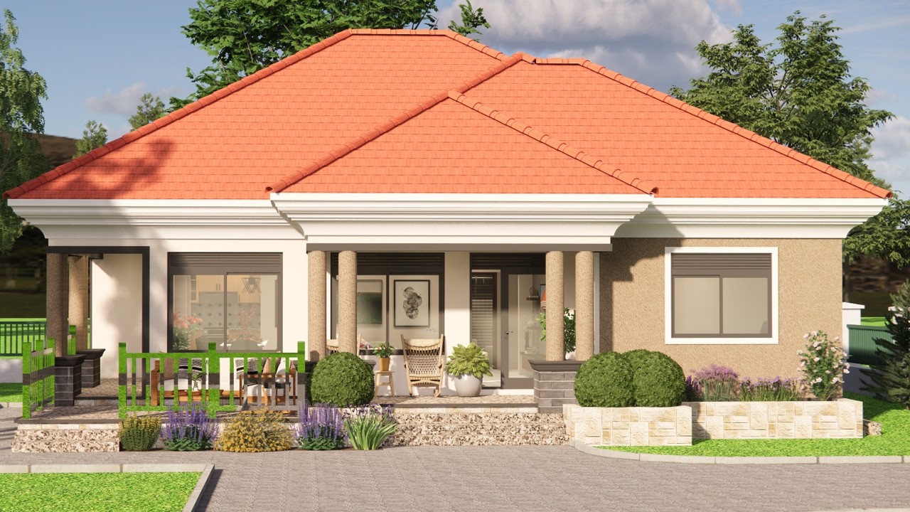 45'x42' (14x13)m COZY 3 Bedroom Home with Everything You Need | Full Ugandan House Tour