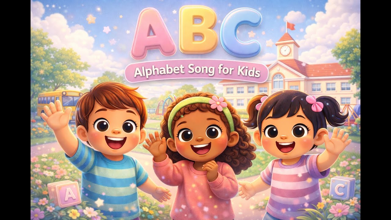 ➡️ ABC Alphabet Song with Cute Characters 🅰️🅱️ | Preschool Learning @HopPopTunes