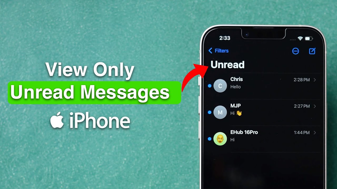 Как просмотреть только непрочитанные сообщения на iPhone?