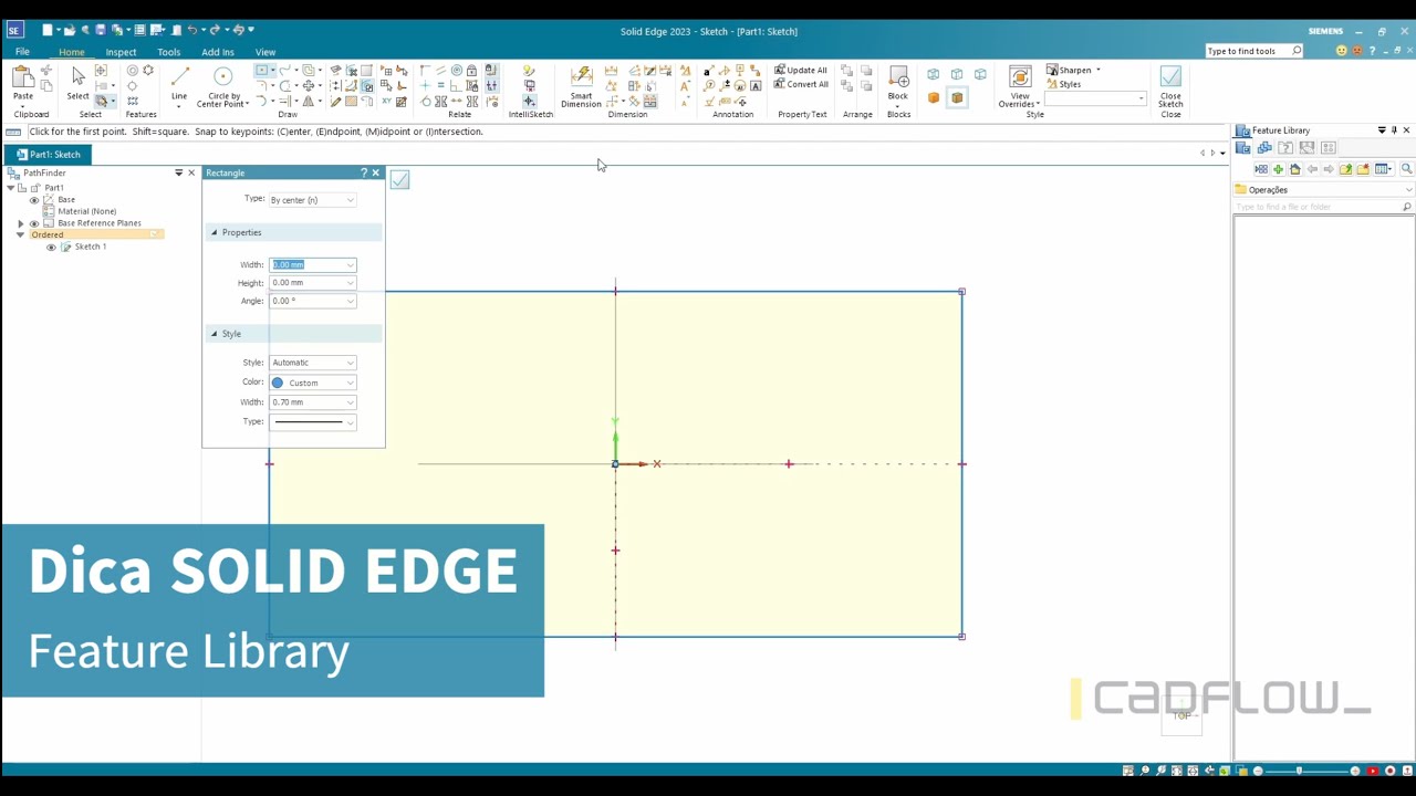 Siemens SOLID EDGE: Feature Library