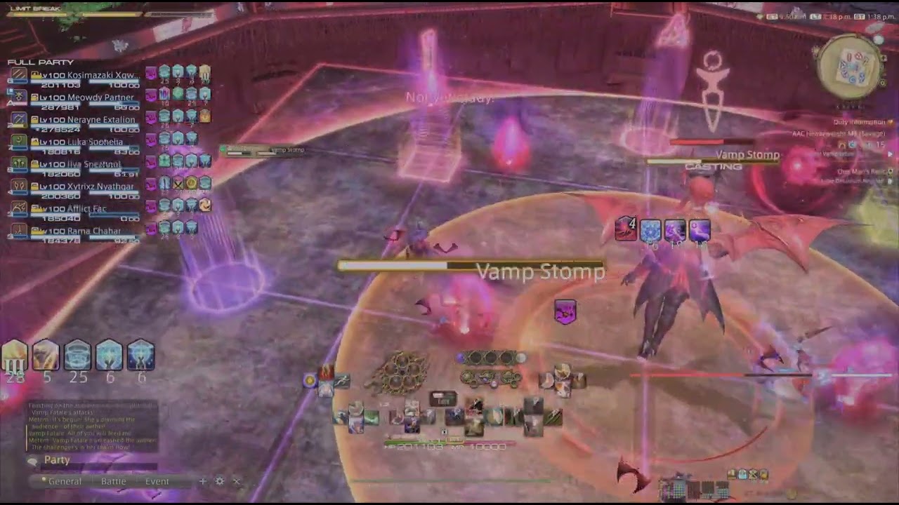 FFXIV - ACC Savage - M9S Vamp Fatale - First Clear Monk PoV