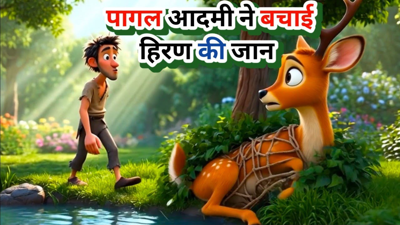 हिरण और पागल आदमी की दिल छू लेने वाली कहानी | Moral Story in Hindi | Kids Story