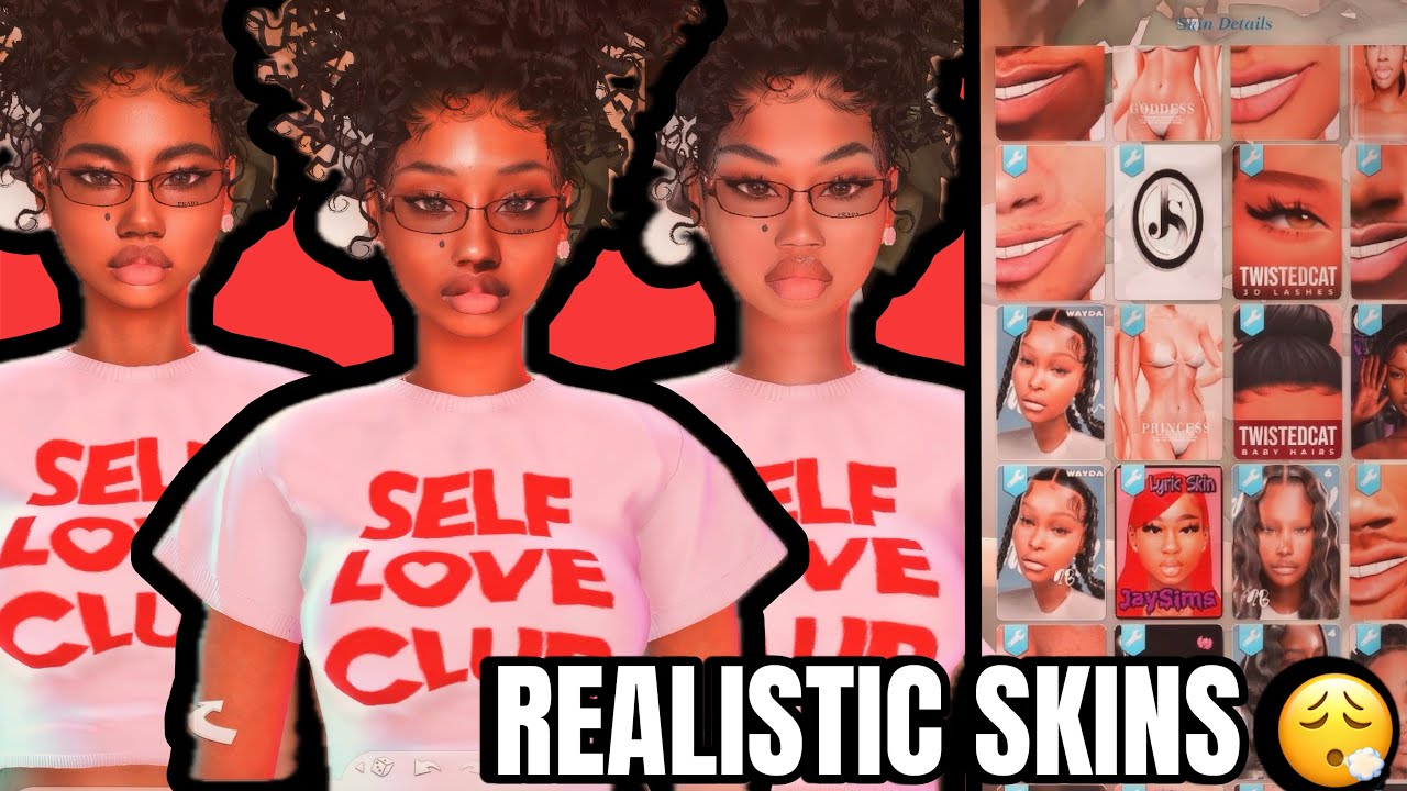 SIMS 4 : ‼ BEST REALISTIC SKIN CC CREATORS ‼ || links in description