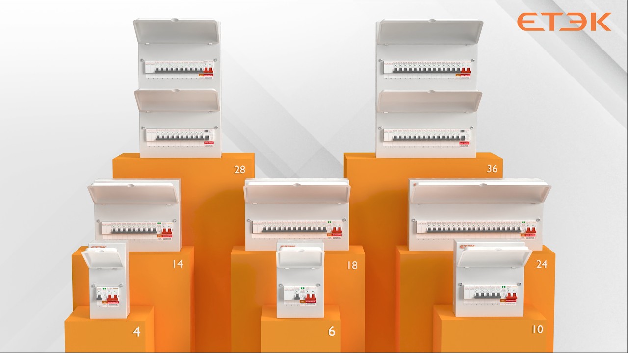 ETEK EKDB16S Metal Consumer Unit | BS EN 61439-3 | SPD / AFDD / RCBO Ready