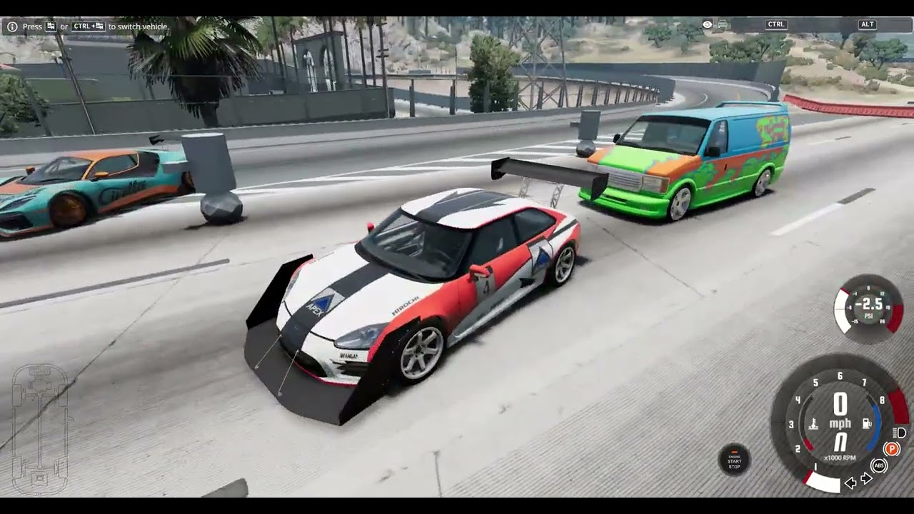 BeamNG but I am driving without my Freind on a call