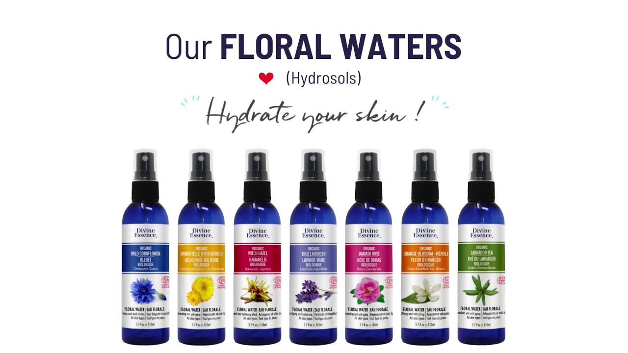 Our FLORAL WATERS! (Hydrosols) Hydrate your skin !