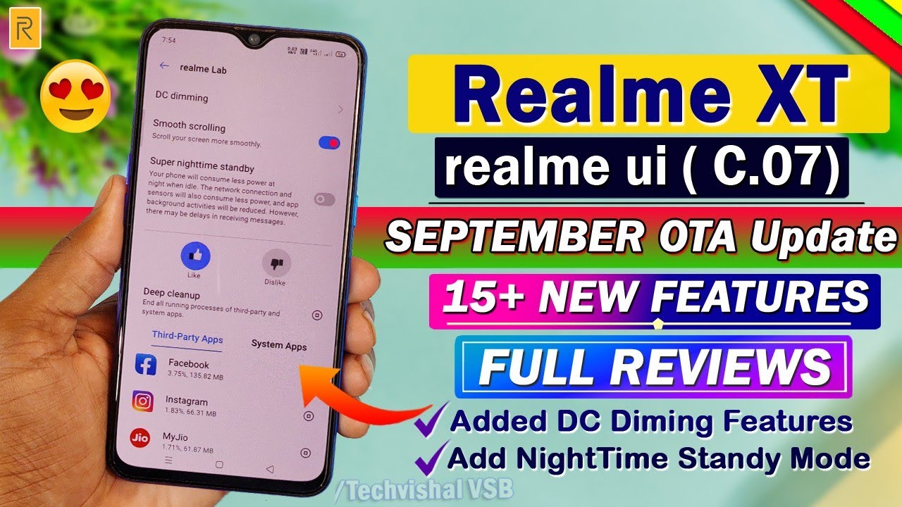 Realme XT New September Update Realme Ui (C.07 ) | 15+ New Features Review | Realme XT New update