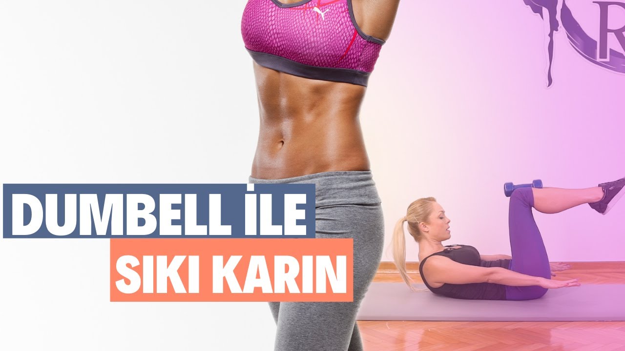 Evde Karın Kası Yapmanın En Etkili ve Hızlı Yolu!💪 Dumbell ile Karın Antrenmanı