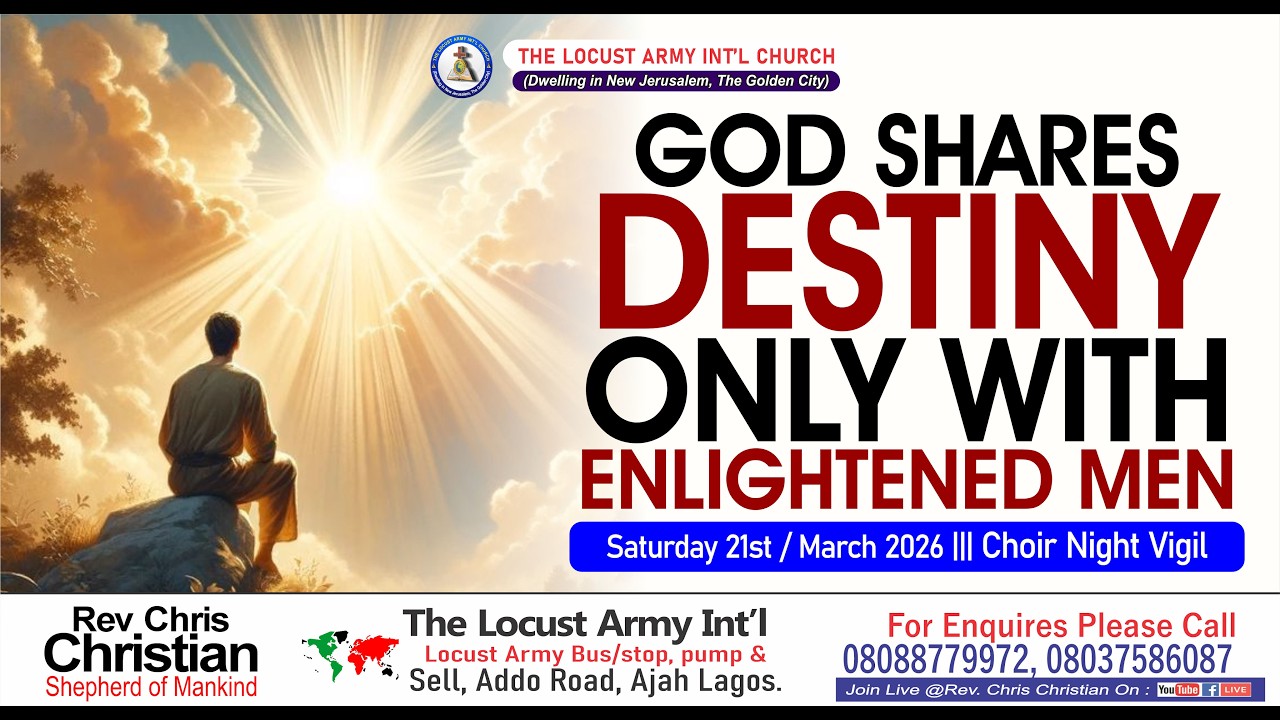 Rev. Chris Christian | God Shares Destiny Only With Enlightened Men