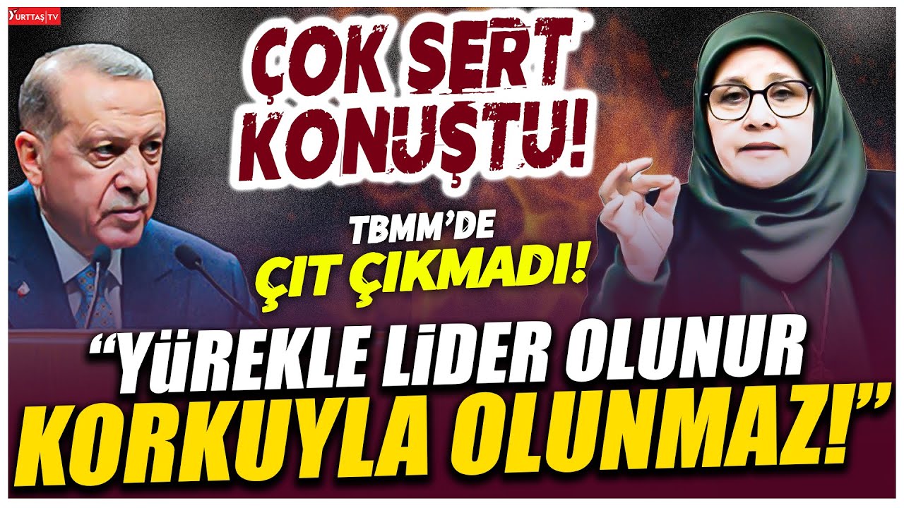 Hüda Kaya'dan Erdoğan'a çok sert sözler! TBMM'de çıt çıkmadı! 