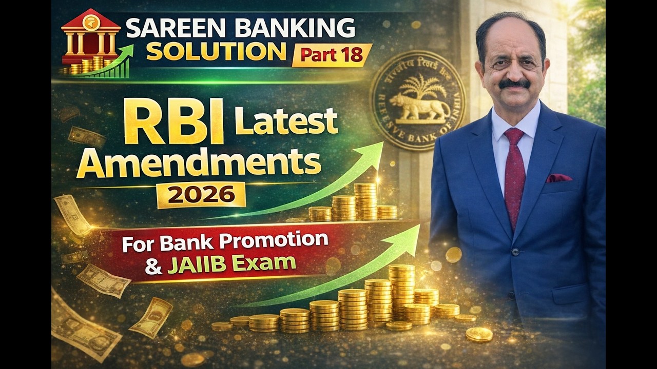 Bank Promotion Test Part 18 (RBI LATEST Amendments2026 )  JAIIB तैयारी | Sareen Banking Solution