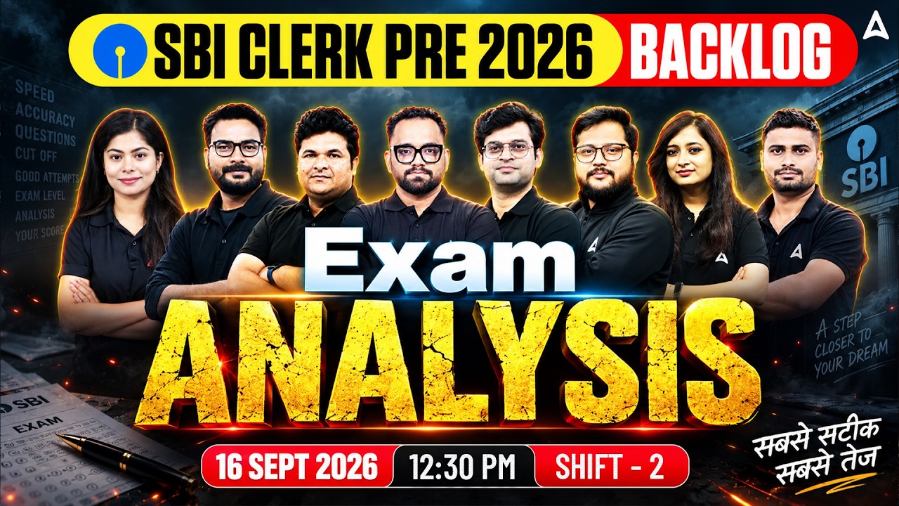 SBI Clerk Pre 2026 Backlog Exam Analysis | Shift 2 | Good Attempts, Difficulty Level & Cut Off