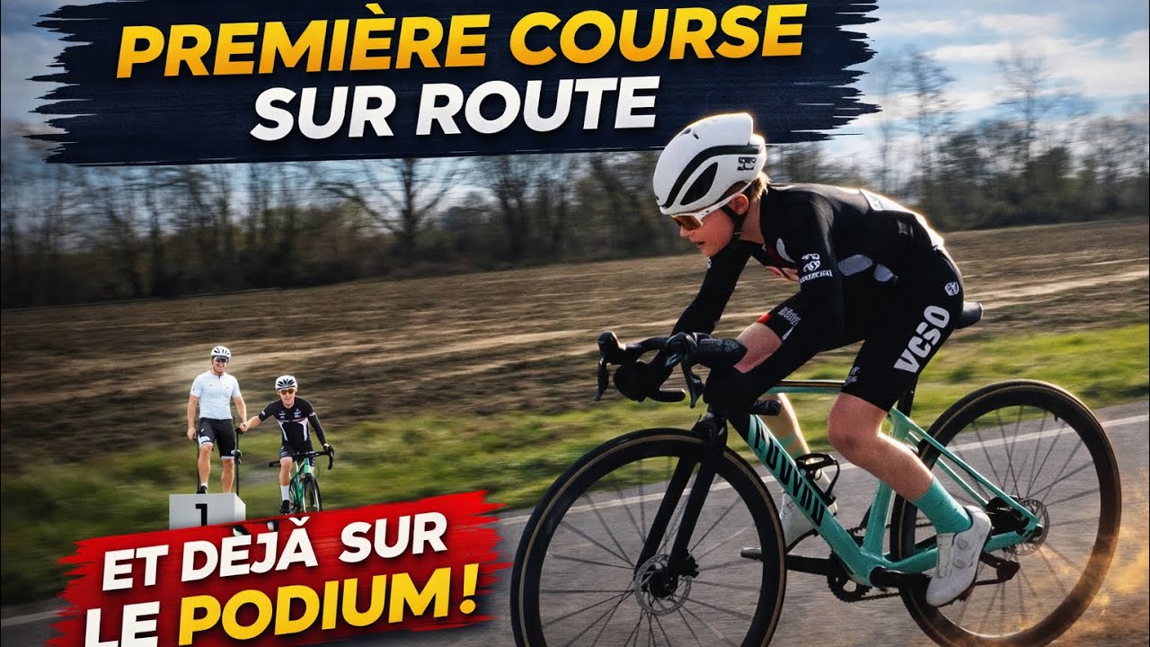 PREMIÈRE COURSE SUR ROUTE… ET DÉJÀ SUR LE PODIUM 🥈🔥