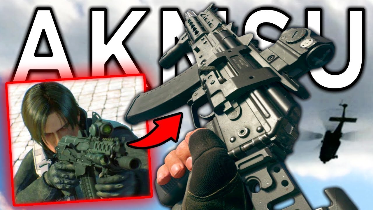 LEON KENNEDY Custom AKMSU from Resident Evil: Damnation in Modern Warfare 2 Gameplay