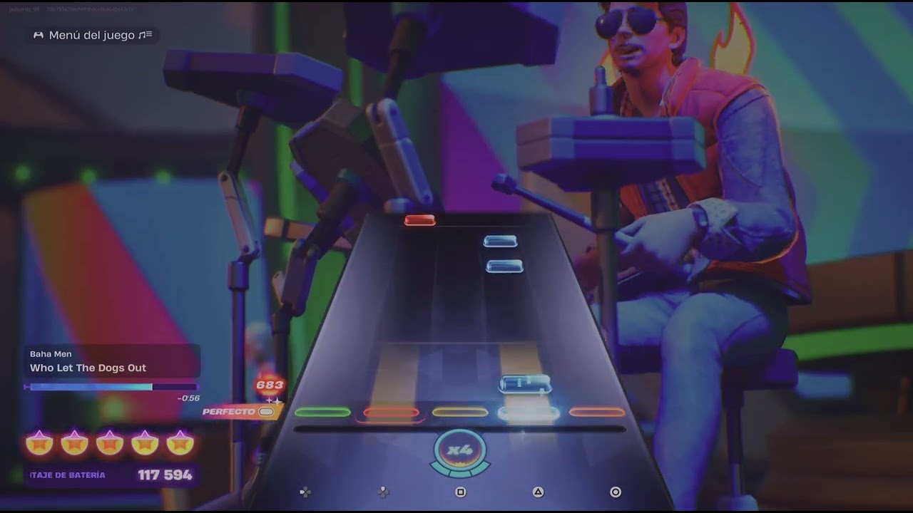 Fortnite Festival - Who Let The Dogs Out by Baha Men - on drums
