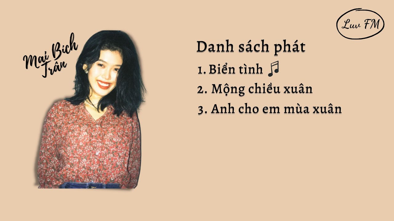 Biển tình • Mộng chiều xuân • Ai cho em mùa xuân • Mai Bích Trân - cover (lyrics)