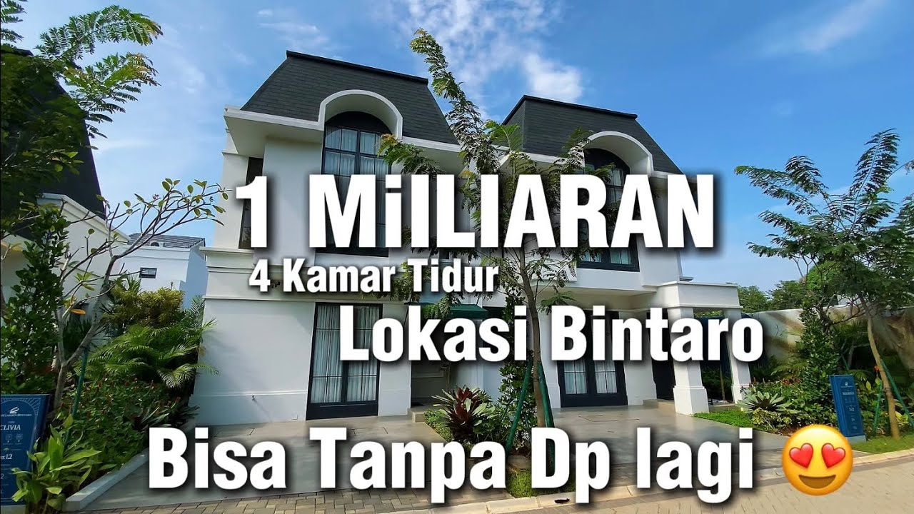 RUMAH BINTARO TANPA DP ‼️ Harga 1 Miliaran, ada Opsi 4 kamar tidur | Ini sih murah banget😍