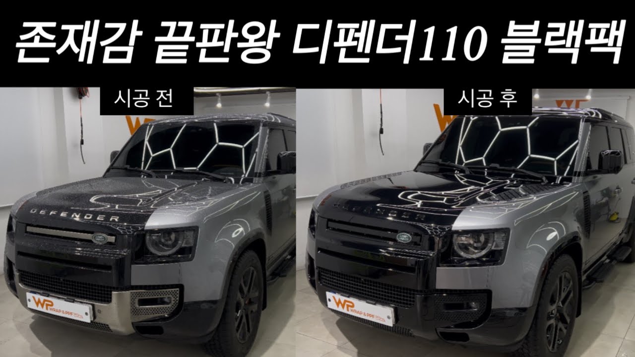 랜드로버 디펜더 110 블랙팩으로 분위기 대반전