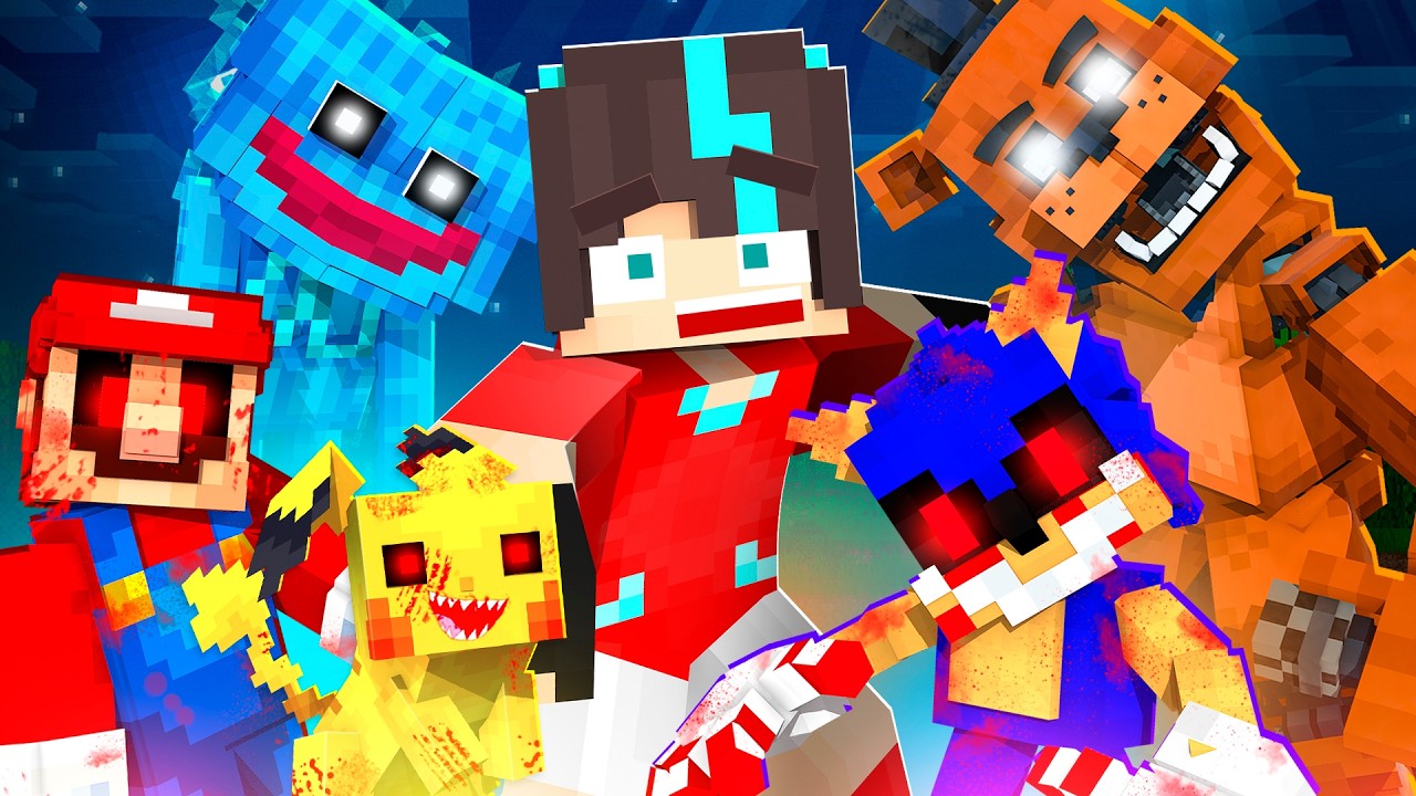 Minecraft But There's SCARY VIDEO GAME!😨💀