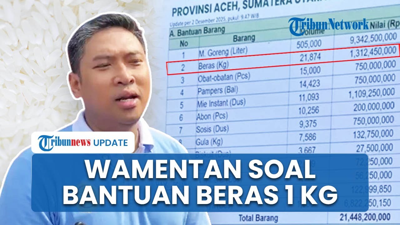 Reaksi Wamentan Sudaryono Bantuan Beras 1 kg Seharga Rp60 Ribu: Kan Nggak Mungkin Kasih Cuma 1 kg